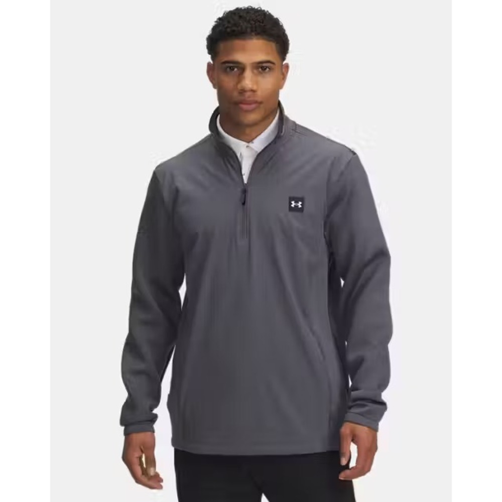 Under‎ Armour Sweater Mens Sz XL Golf UA Drive Pro Storm Hybrid Half Zip Loose